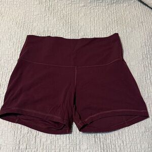 lululemon athletica Burgundy Athletic Shorts